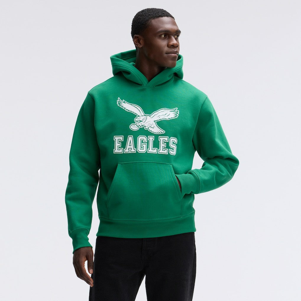 Fanatics Philadelphia Eagles IconicFleece Flocked Hoodie Kelly Green