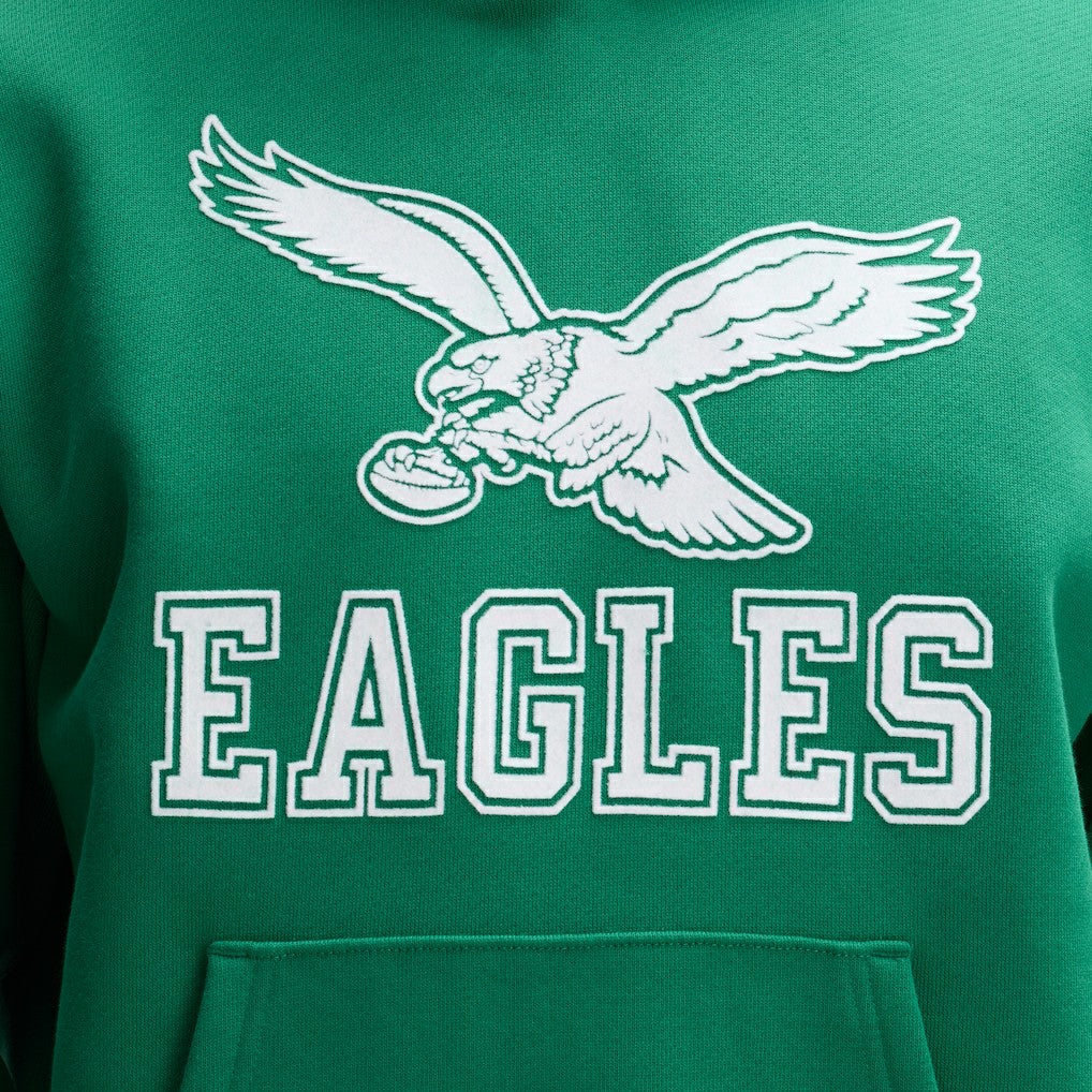 Fanatics Philadelphia Eagles IconicFleece Flocked Hoodie Kelly Green
