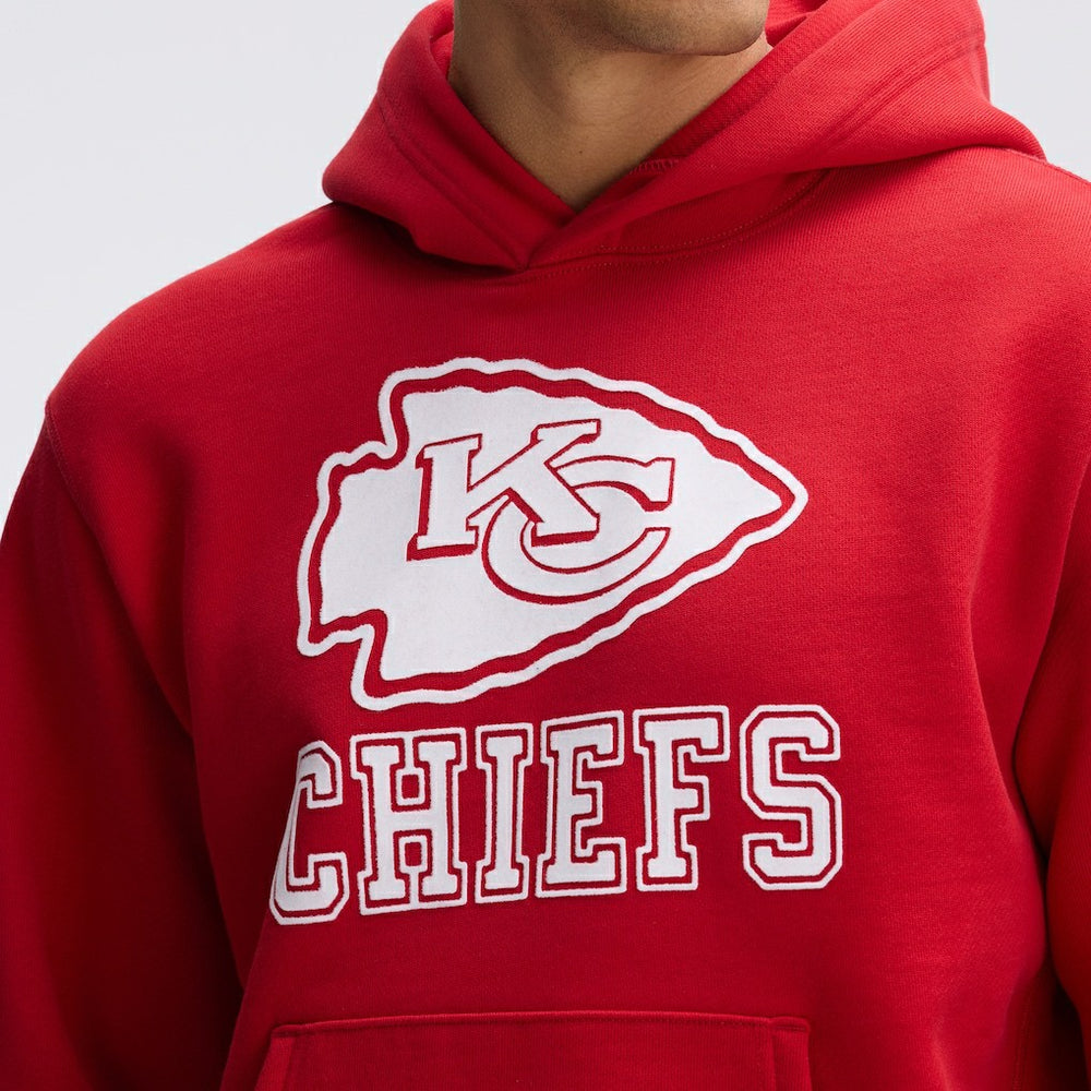 Fanatics Kansas City Chiefs IconicFleece Flocked Hoodie Red