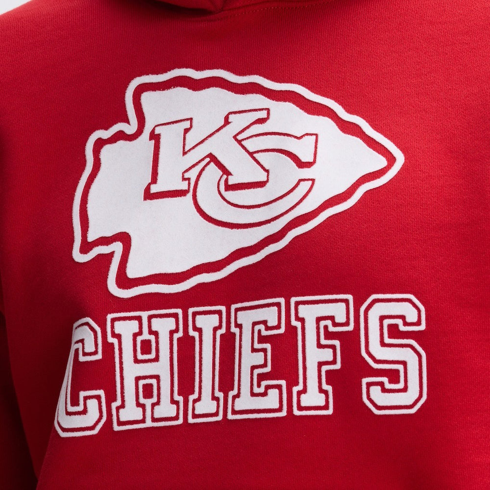Fanatics Kansas City Chiefs IconicFleece Flocked Hoodie Red