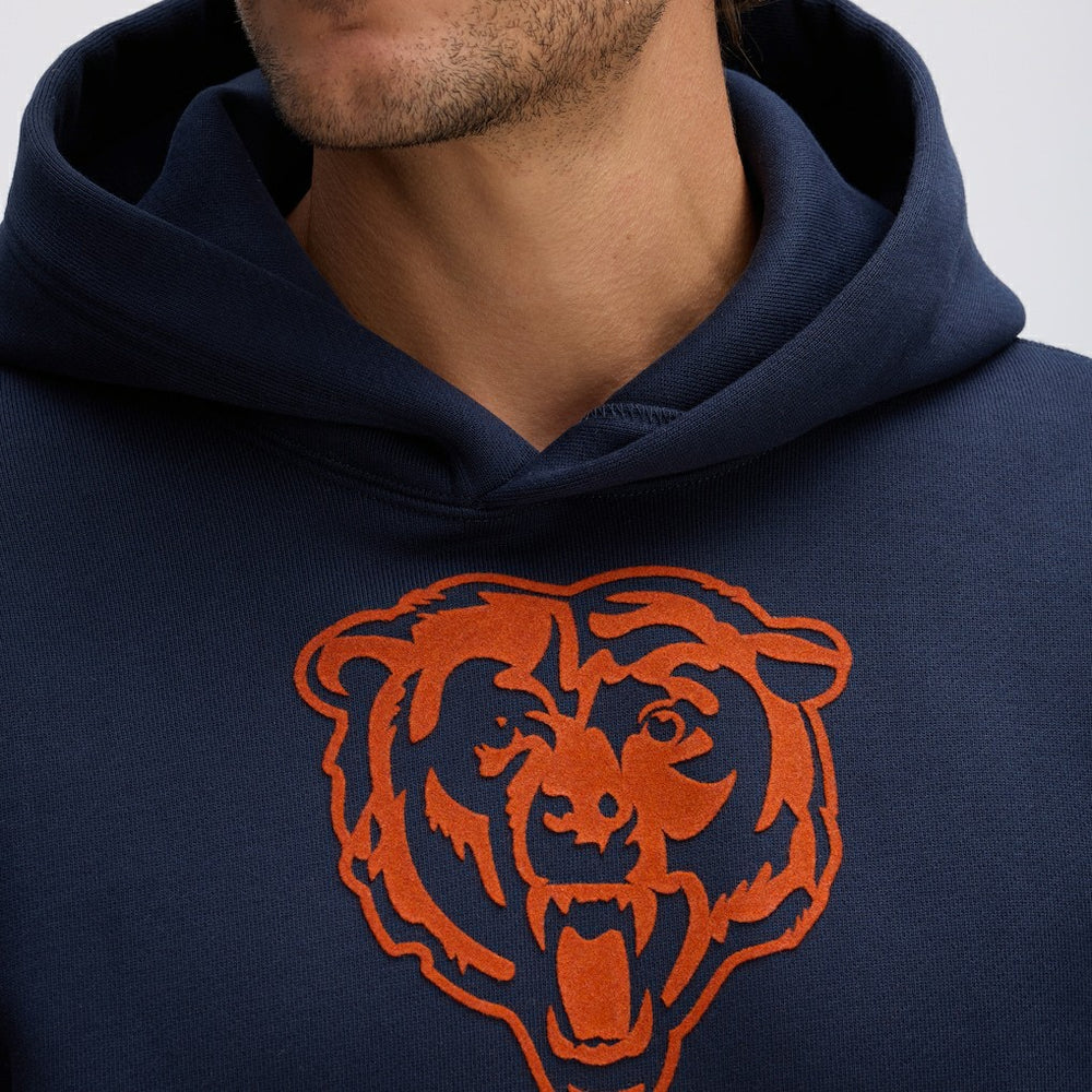Fanatics Chicago Bears IconicFleece Flocked Hoodie Navy