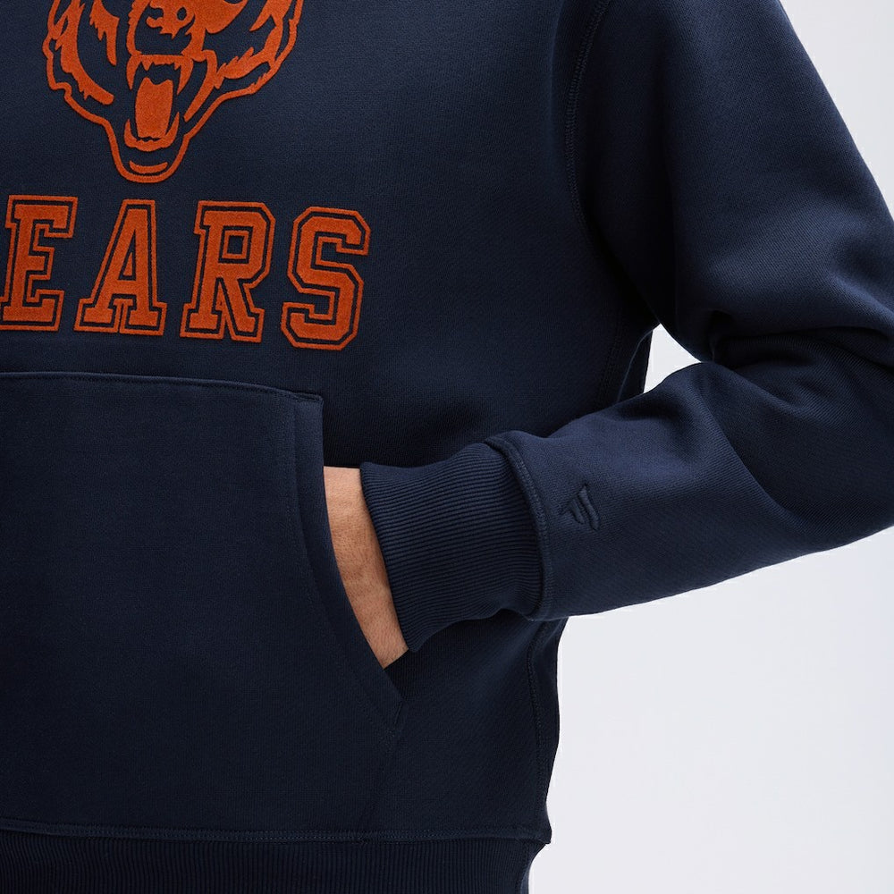 Fanatics Chicago Bears IconicFleece Flocked Hoodie Navy