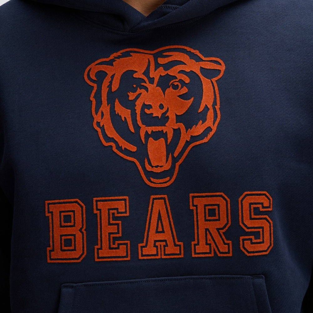 Fanatics Chicago Bears IconicFleece Flocked Hoodie Navy