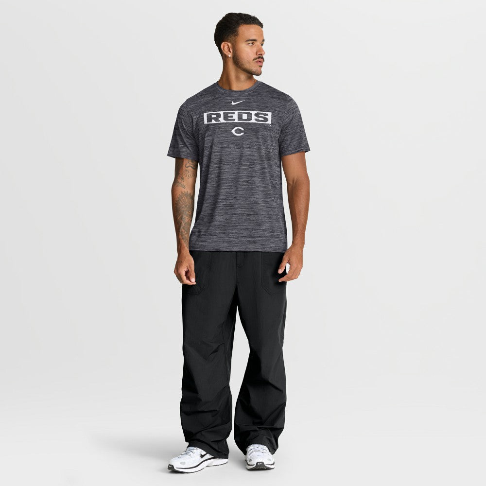 Cincinnati Reds Nike Velocity Dri-FIT T-Shirt - Black - Nike on Sale