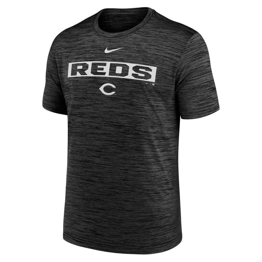 Cincinnati Reds Nike Velocity Dri-FIT T-Shirt - Black - Nike on Sale