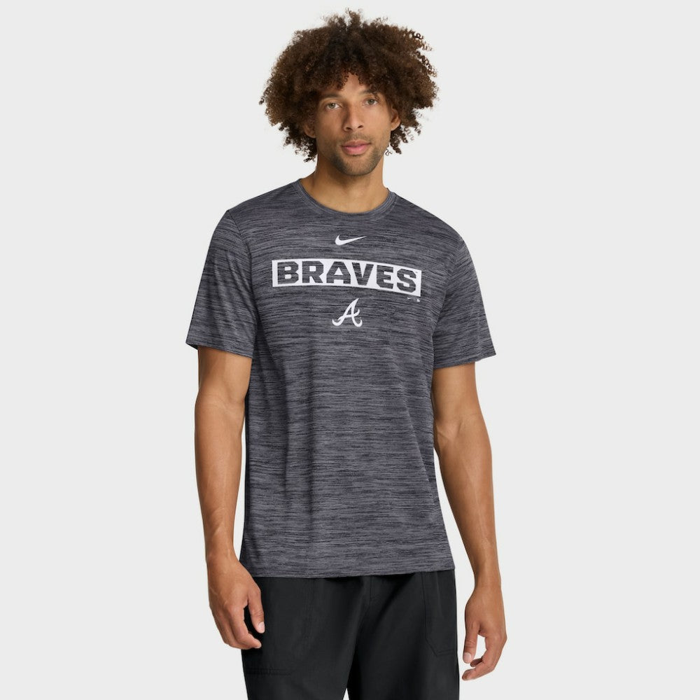 Atlanta Braves Nike Velocity Dri-FIT T-Shirt - Black - Nike Sale