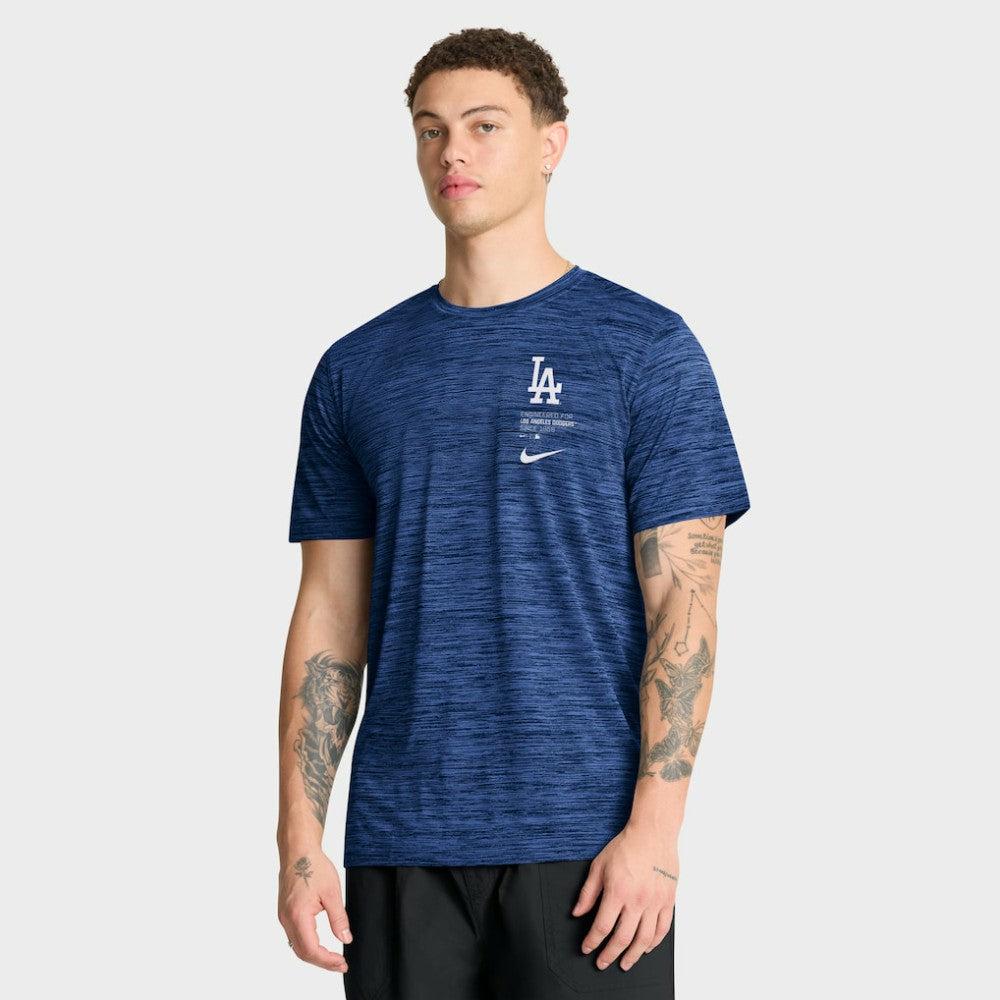 Los Angeles Dodgers Nike Velocity Dri-FIT T-Shirt - Royal - Nike Discount