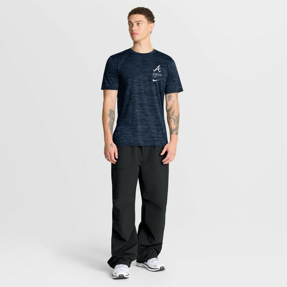 Atlanta Braves Nike Velocity Dri-FIT T-Shirt - Navy - Nike Lifestyle