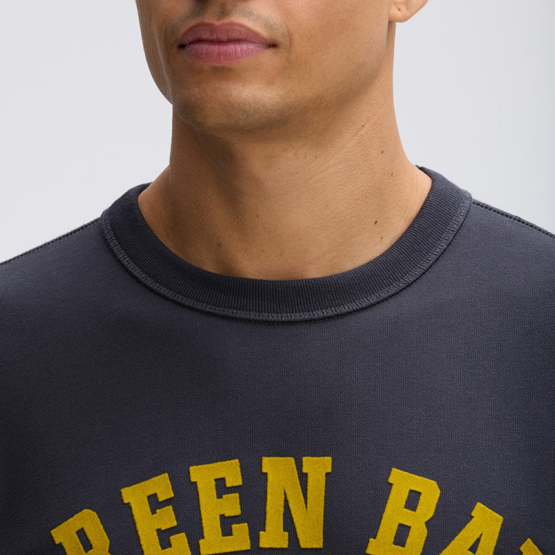 Fanatics Green Bay Packers IconicFleece Short Sleeve Sweatshirt Black