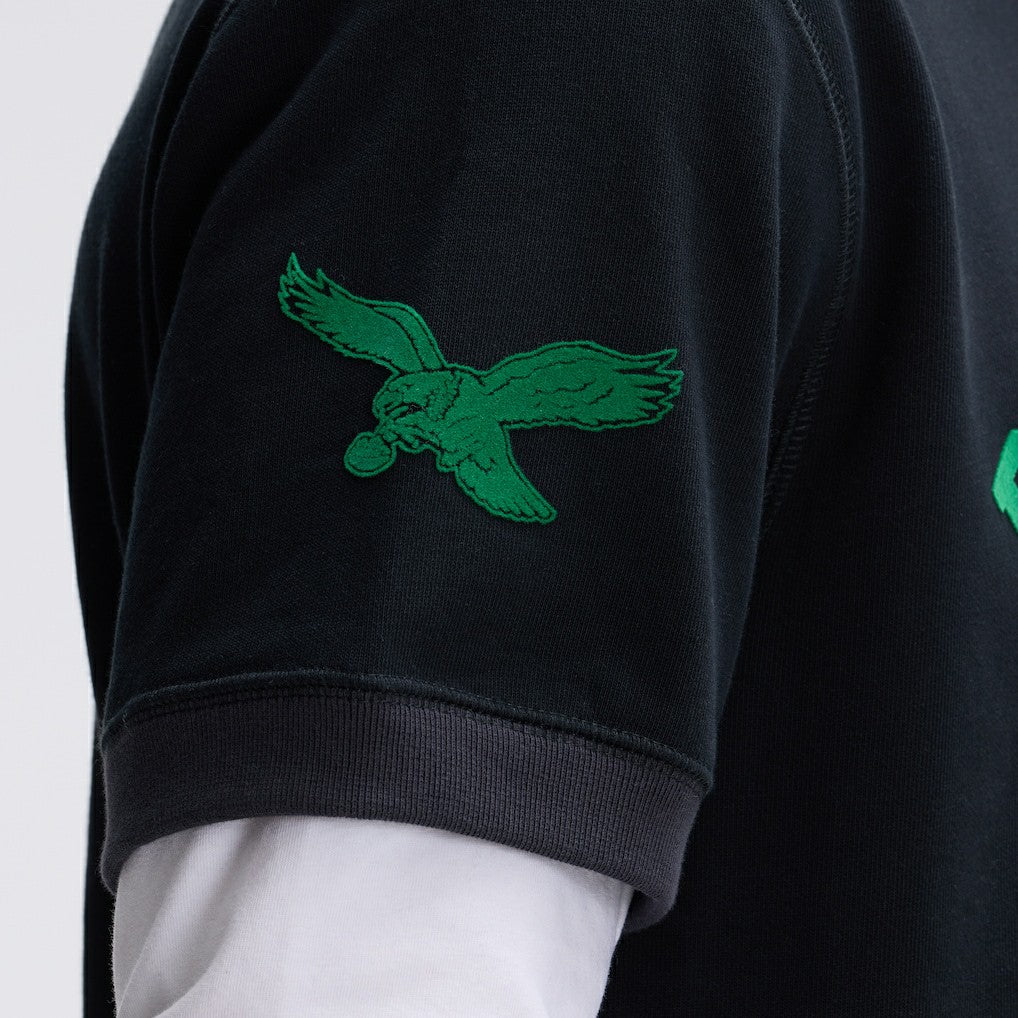Fanatics Philadelphia Eagles IconicFleece Short Sleeve Sweatshirt Black