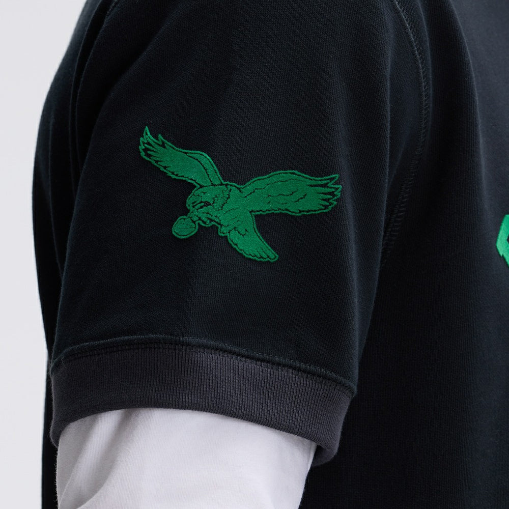 Fanatics Philadelphia Eagles IconicFleece Short Sleeve Sweatshirt Black