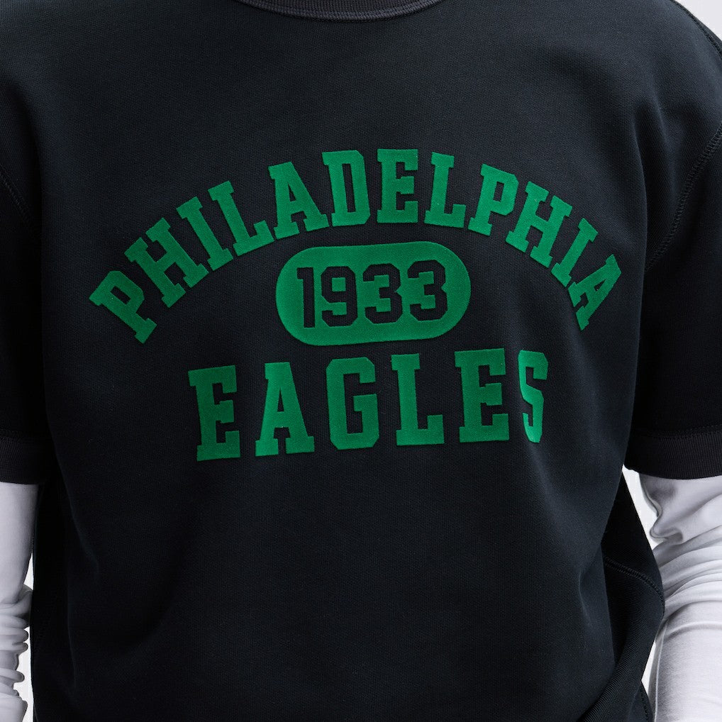 Fanatics Philadelphia Eagles IconicFleece Short Sleeve Sweatshirt Black