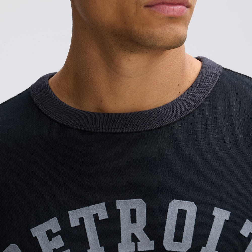 Fanatics Detroit Lions IconicFleece Short Sleeve Sweatshirt Black
