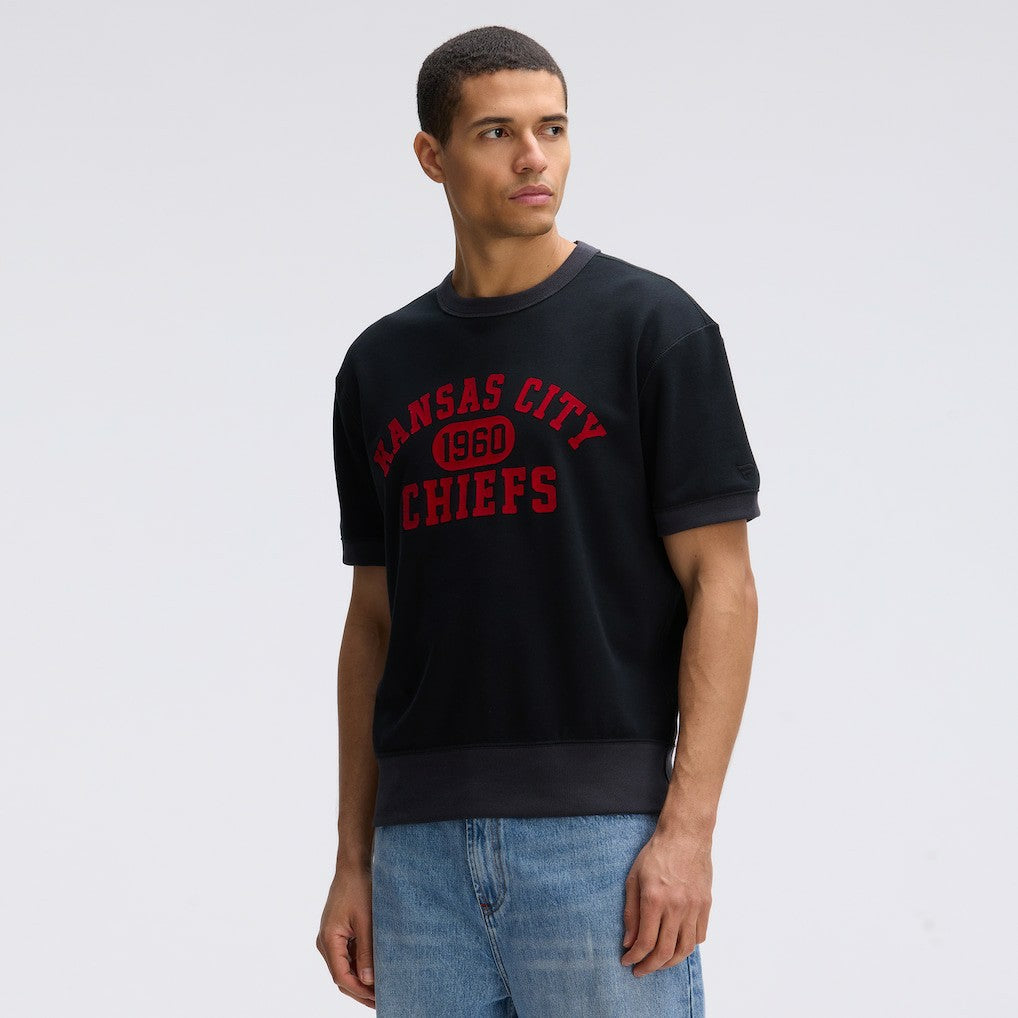 Fanatics Kansas City Chiefs IconicFleece Short Sleeve Sweatshirt Black
