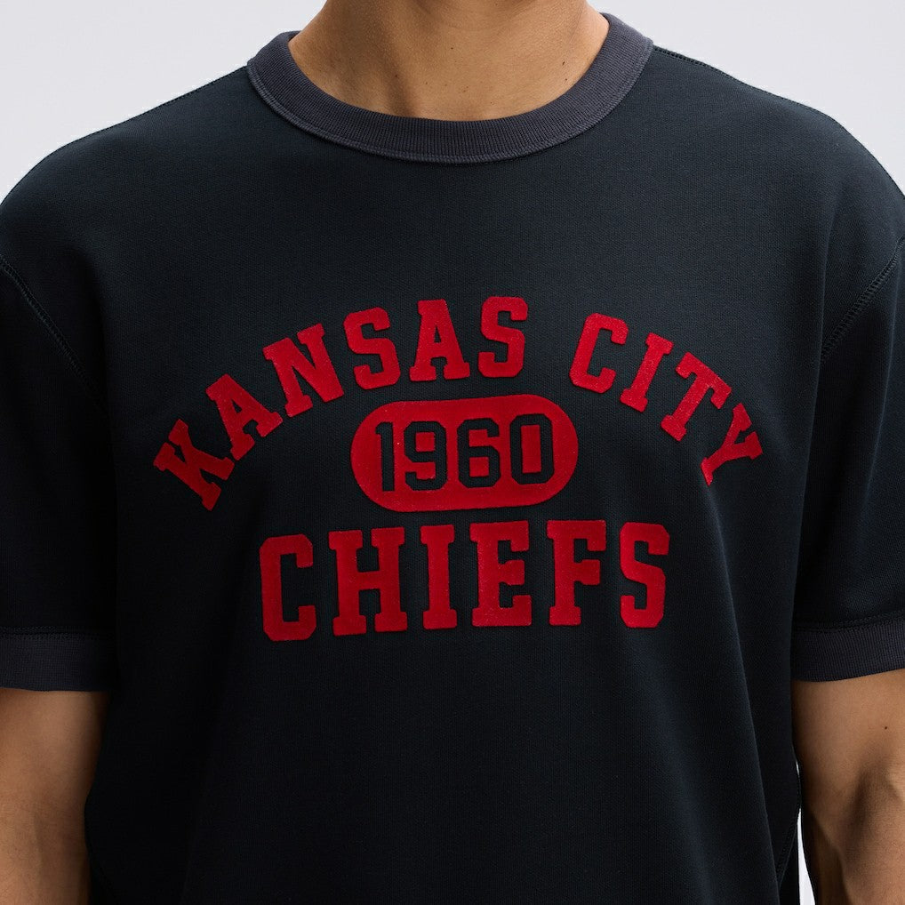 Fanatics Kansas City Chiefs IconicFleece Short Sleeve Sweatshirt Black