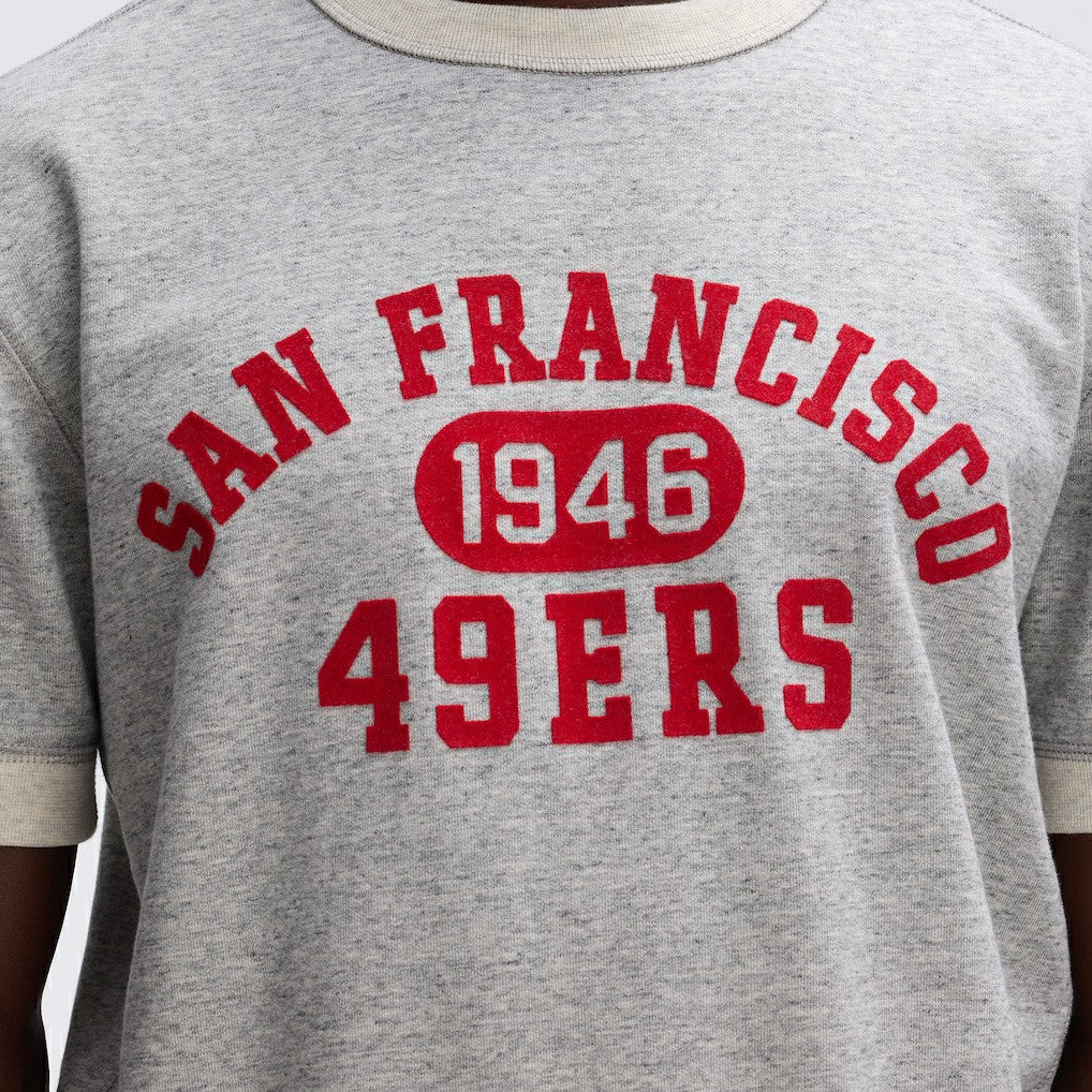 Fanatics San Francisco 49ers IconicFleece Short Sleeve Sweatshirt Heather Gray
