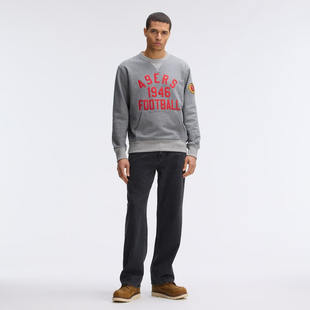 Fanatics San Francisco 49ers IconicFleece Pocket Sweatshirt Athletic Heather Gray