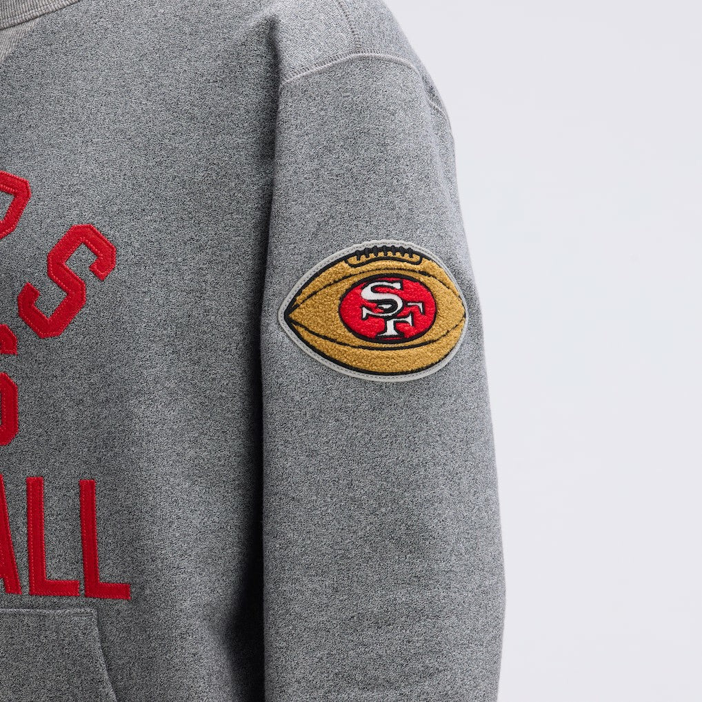 Fanatics San Francisco 49ers IconicFleece Pocket Sweatshirt Athletic Heather Gray