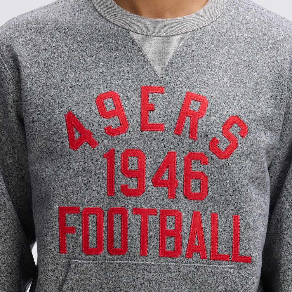 Fanatics San Francisco 49ers IconicFleece Pocket Sweatshirt Athletic Heather Gray