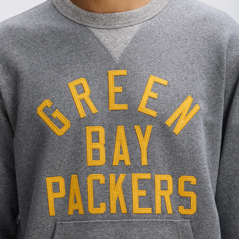 Fanatics Green Bay Packers IconicFleece Pocket Sweatshirt Athletic Heather Gray
