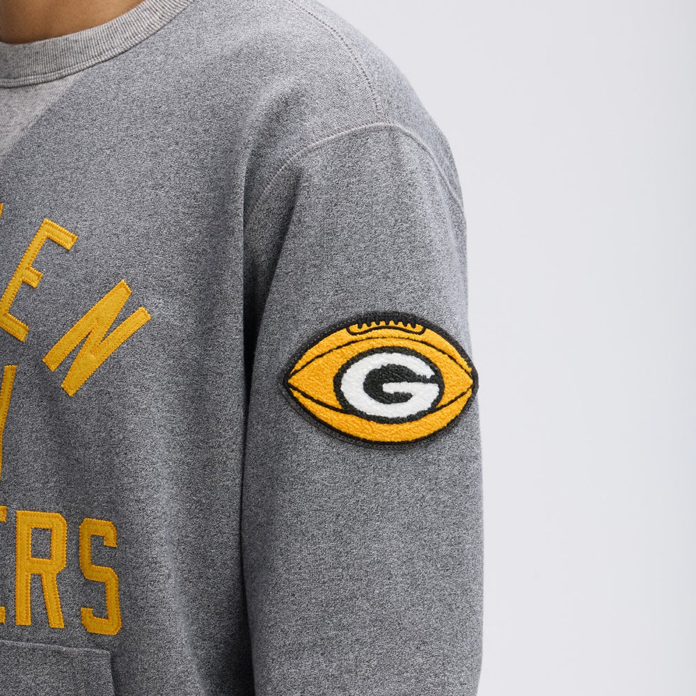 Fanatics Green Bay Packers IconicFleece Pocket Sweatshirt Athletic Heather Gray