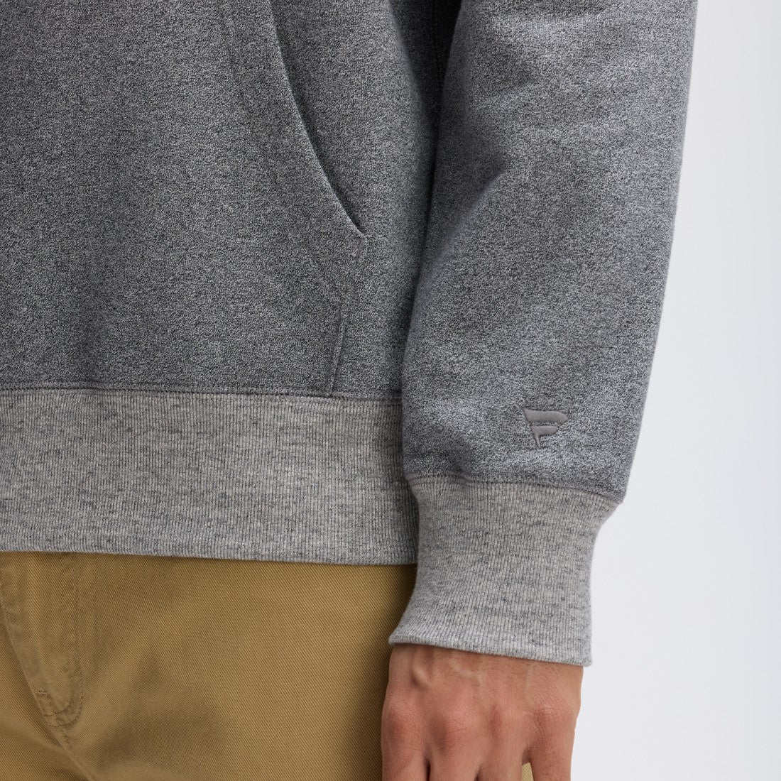 Fanatics Green Bay Packers IconicFleece Pocket Sweatshirt Athletic Heather Gray