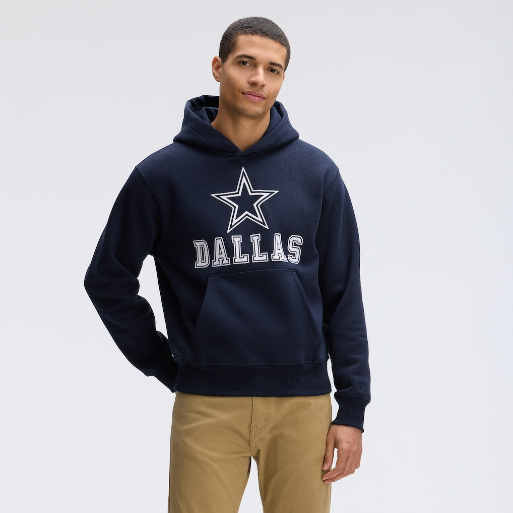 Fanatics Dallas Cowboys IconicFleece Flocked Hoodie Navy