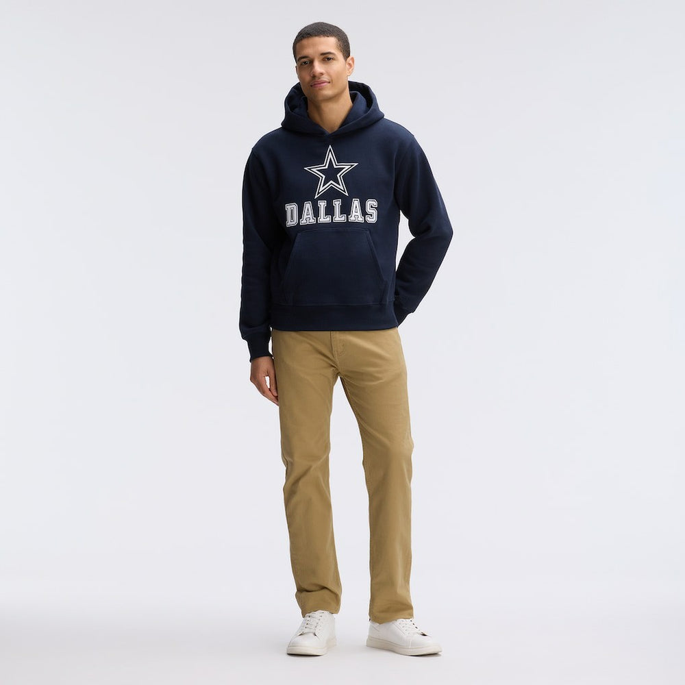 Fanatics Dallas Cowboys IconicFleece Flocked Hoodie Navy
