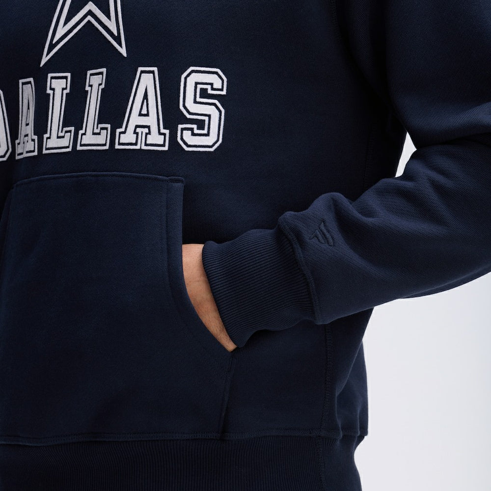 Fanatics Dallas Cowboys IconicFleece Flocked Hoodie Navy