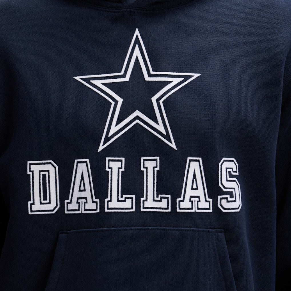 Fanatics Dallas Cowboys IconicFleece Flocked Hoodie Navy