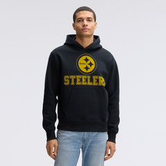 Fanatics Pittsburgh Steelers IconicFleece Flocked Hoodie Black
