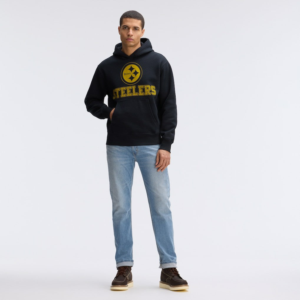 Fanatics Pittsburgh Steelers IconicFleece Flocked Hoodie Black