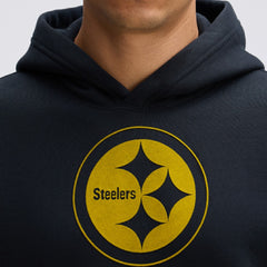 Fanatics Pittsburgh Steelers IconicFleece Flocked Hoodie Black