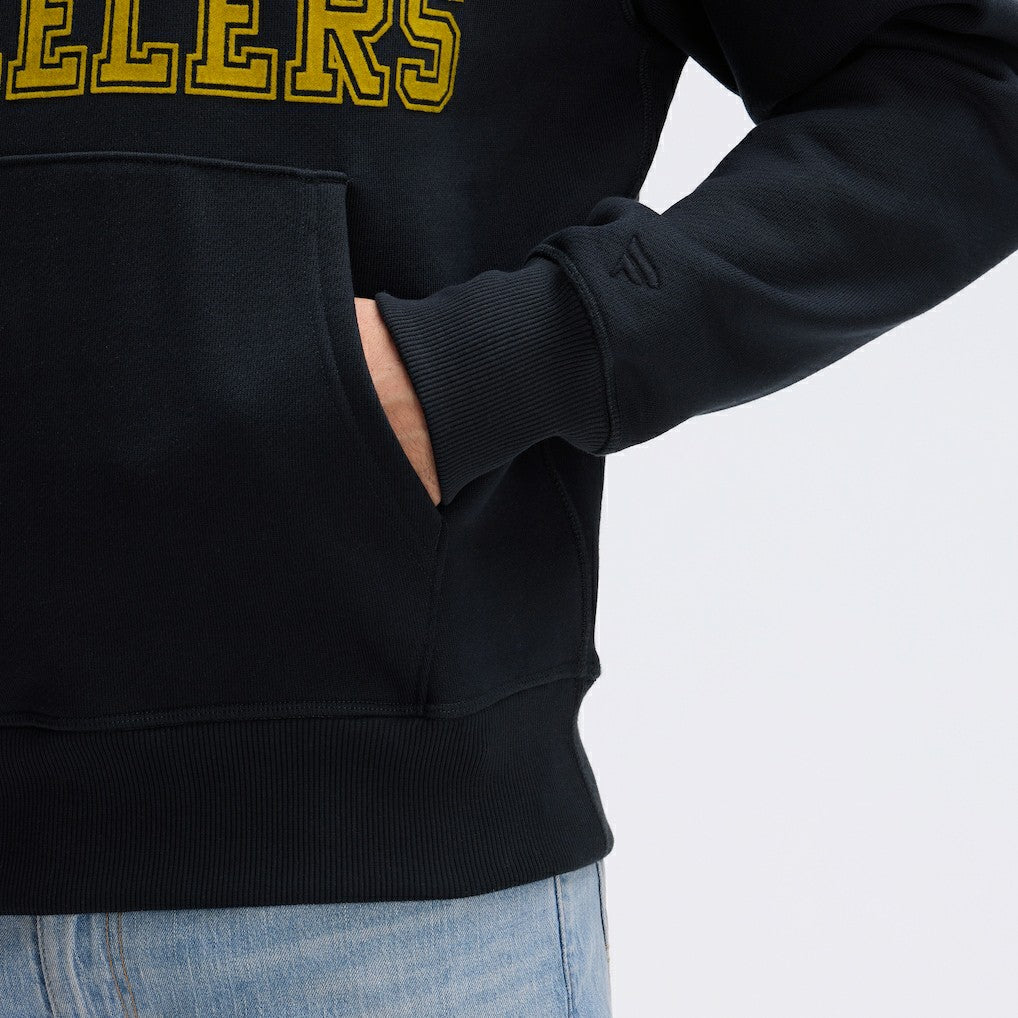 Fanatics Pittsburgh Steelers IconicFleece Flocked Hoodie Black