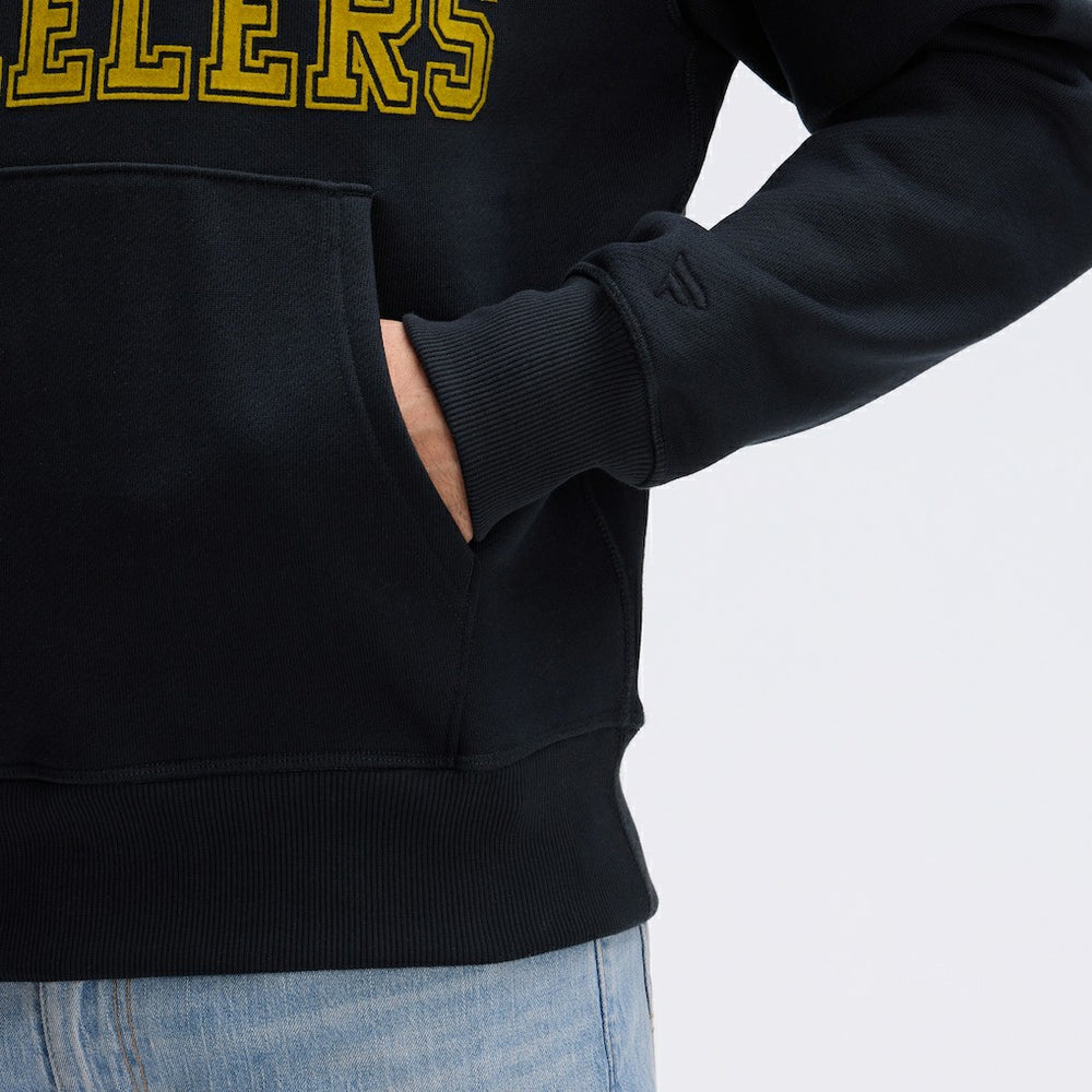 Fanatics Pittsburgh Steelers IconicFleece Flocked Hoodie Black