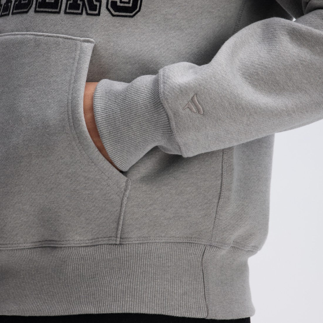 Fanatics Las Vegas Raiders IconicFleece Flocked Hoodie Heather Gray