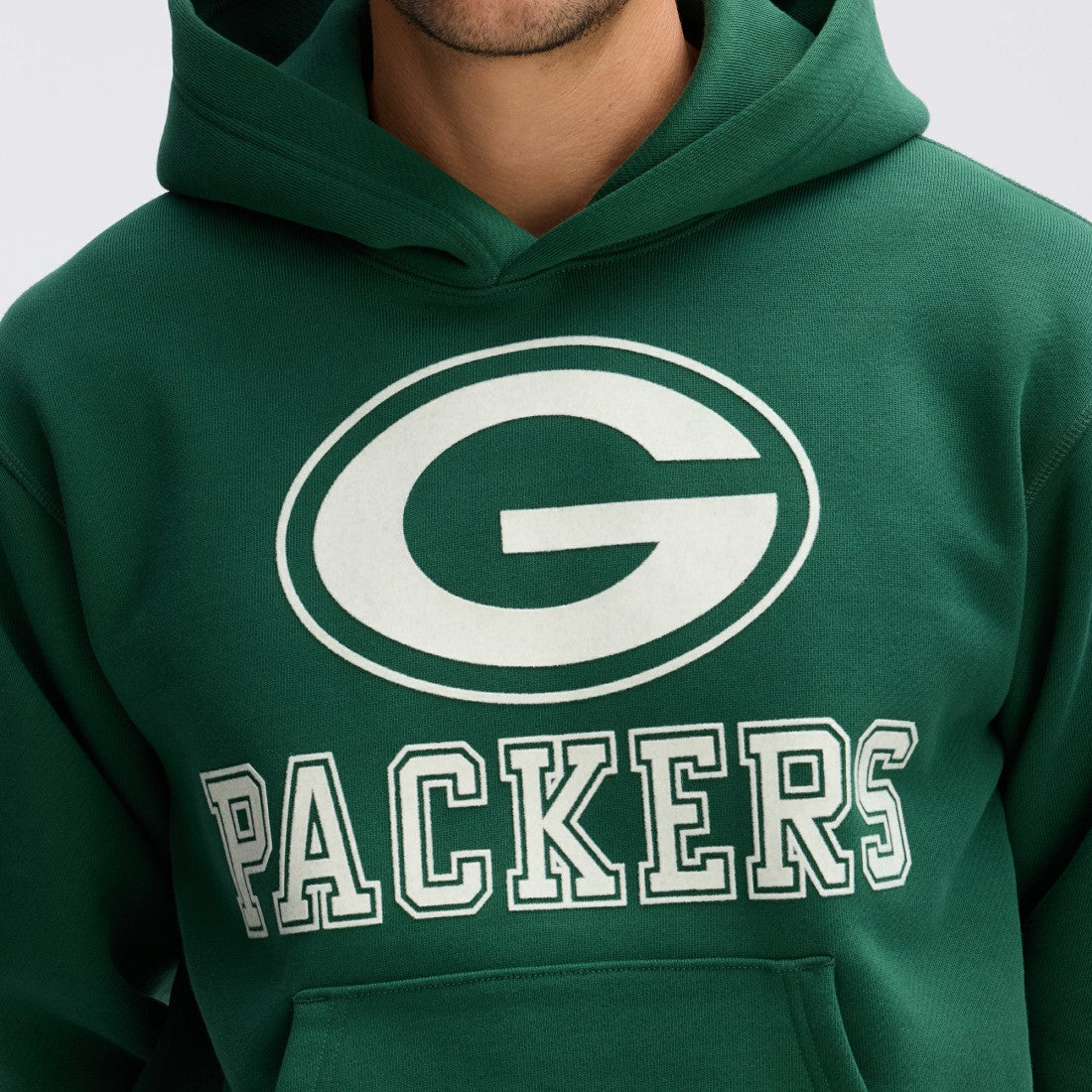 Fanatics Green Bay Packers IconicFleece Flocked Hoodie Green