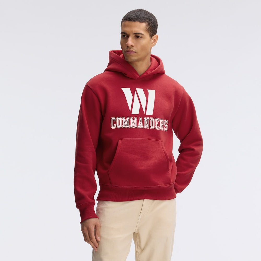 Fanatics Washington Commanders IconicFleece Flocked Hoodie Burgundy
