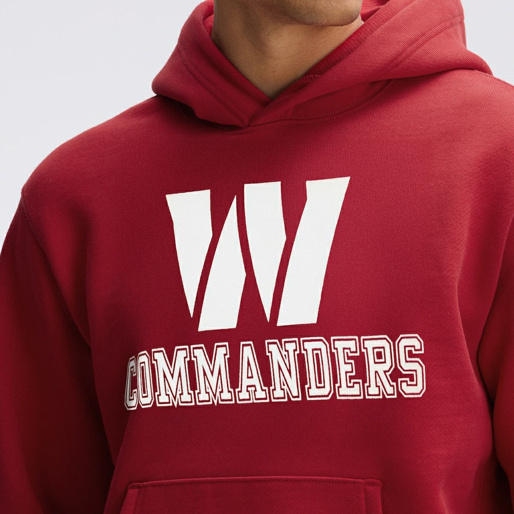 Fanatics Washington Commanders IconicFleece Flocked Hoodie Burgundy