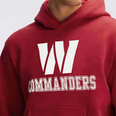 Fanatics Washington Commanders IconicFleece Flocked Hoodie Burgundy
