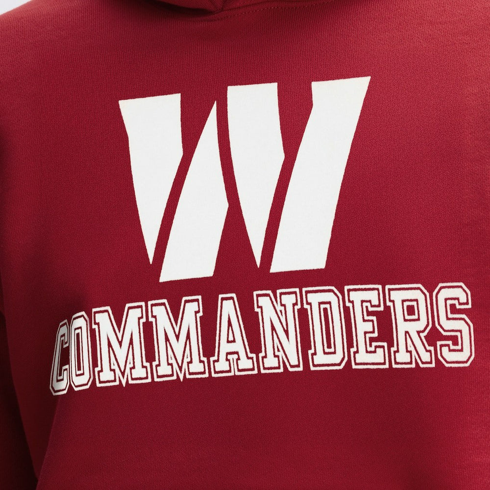 Fanatics Washington Commanders IconicFleece Flocked Hoodie Burgundy