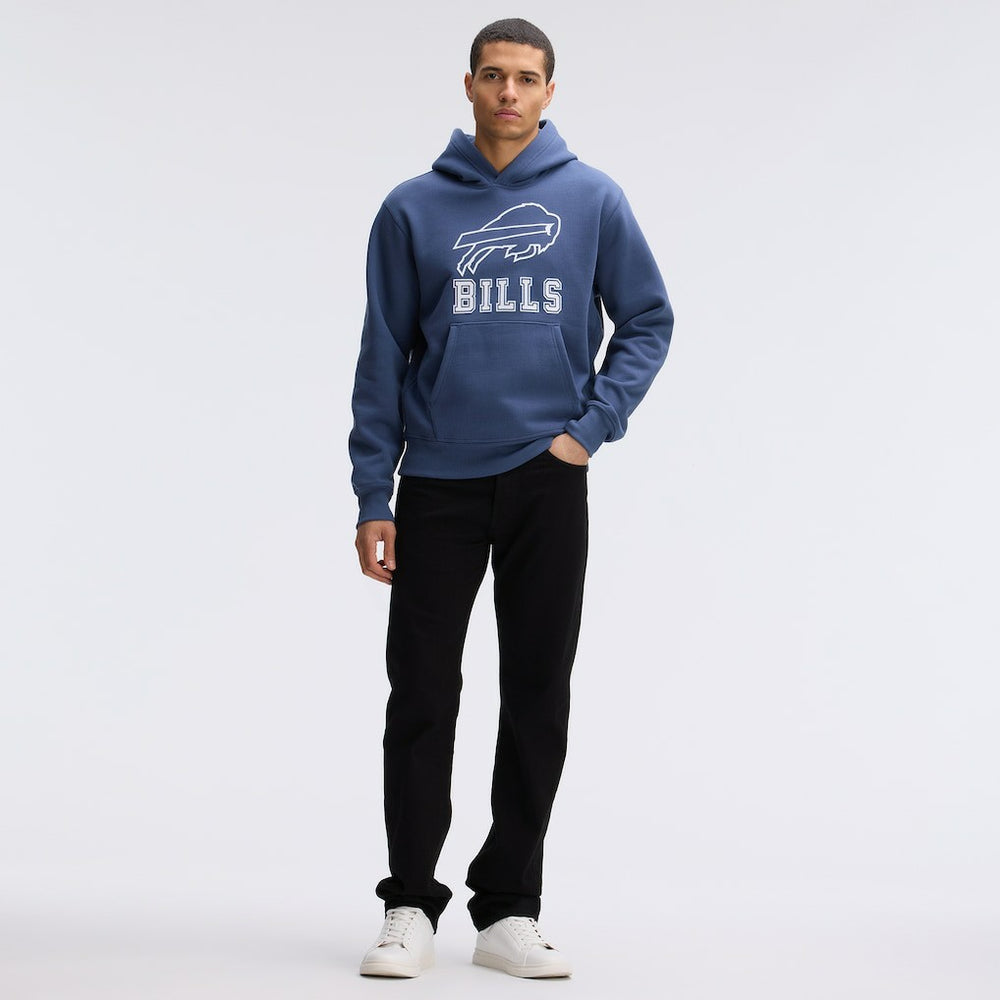 Fanatics Buffalo Bills IconicFleece Flocked Hoodie Royal