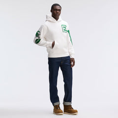 Fanatics Philadelphia Eagles IconicFleece Letterman Hoodie Oatmeal