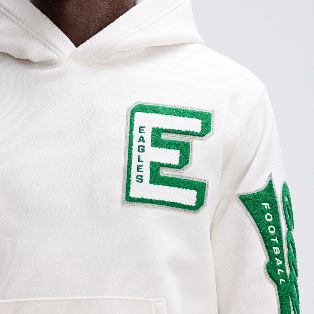 Fanatics Philadelphia Eagles IconicFleece Letterman Hoodie Oatmeal