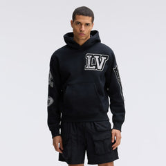 Fanatics Las Vegas Raiders IconicFleece Letterman Hoodie Black