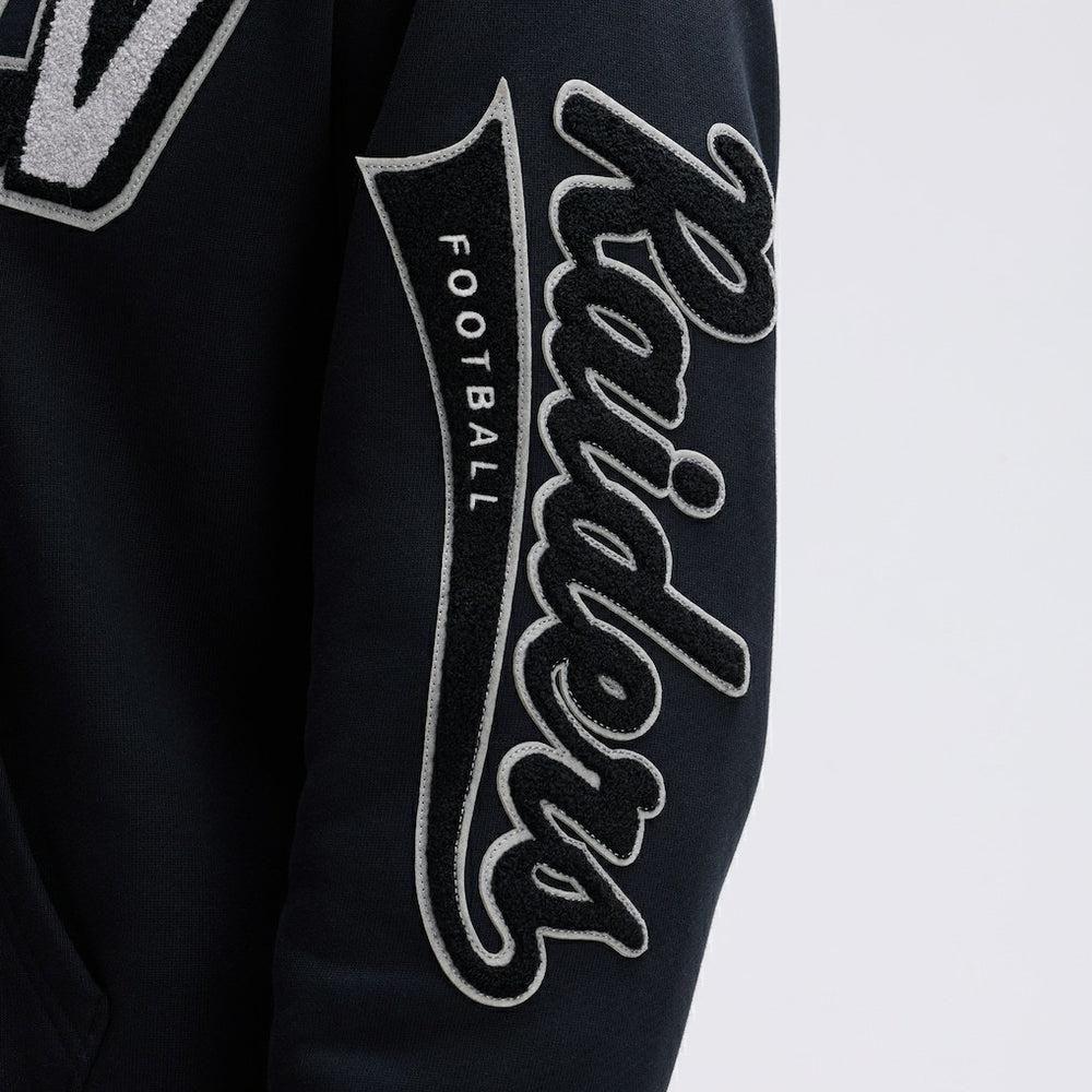 Fanatics Las Vegas Raiders IconicFleece Letterman Hoodie Black
