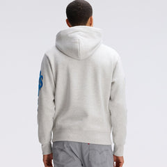 Fanatics Detroit Lions IconicFleece Letterman Hoodie Heather Gray