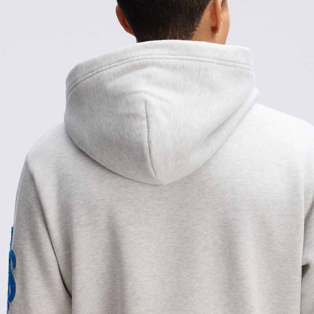 Fanatics Detroit Lions IconicFleece Letterman Hoodie Heather Gray