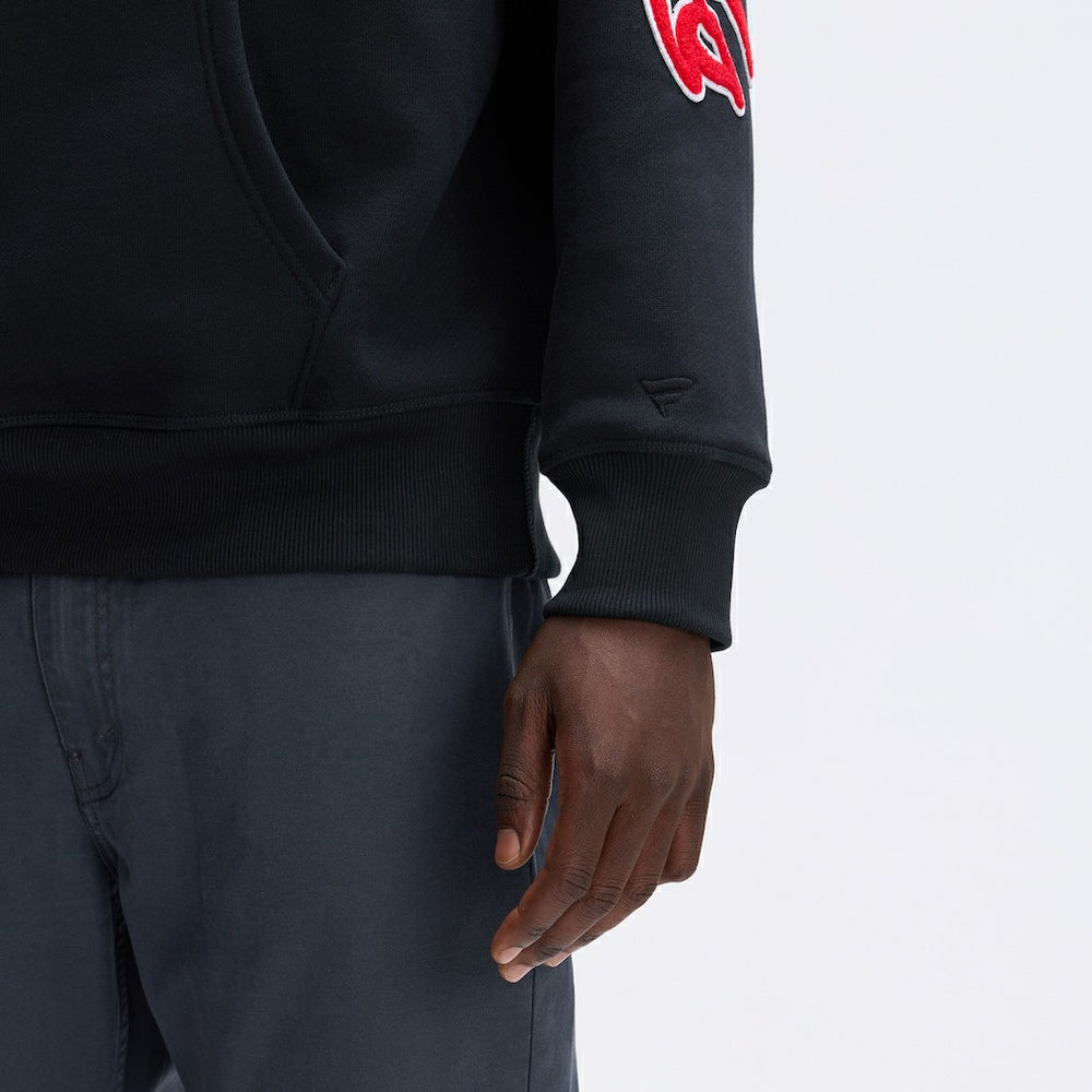Fanatics Kansas City Chiefs IconicFleece Letterman Hoodie Black