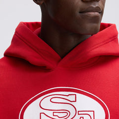 Fanatics San Francisco 49ers IconicFleece Flocked Hoodie Scarlet